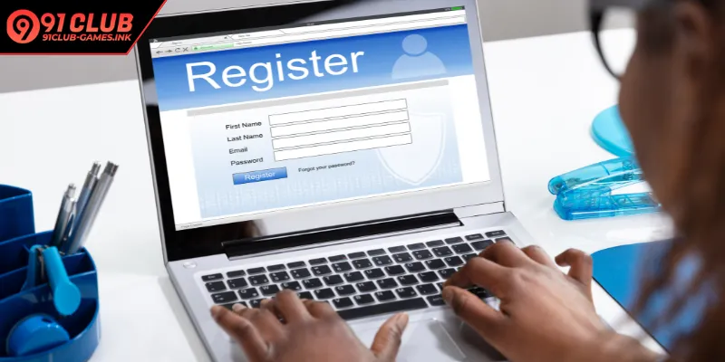 Register process explained through clear sequential steps